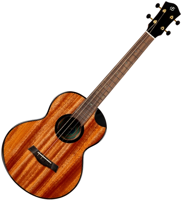 Flight Nomad Baritone Ukulele with solid mahogany body and black binding