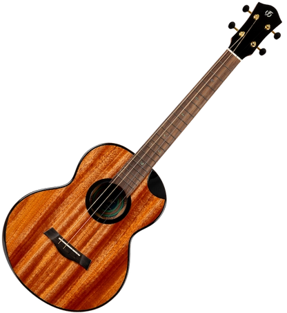 Flight Nomad Baritone Ukulele with solid mahogany body and black binding