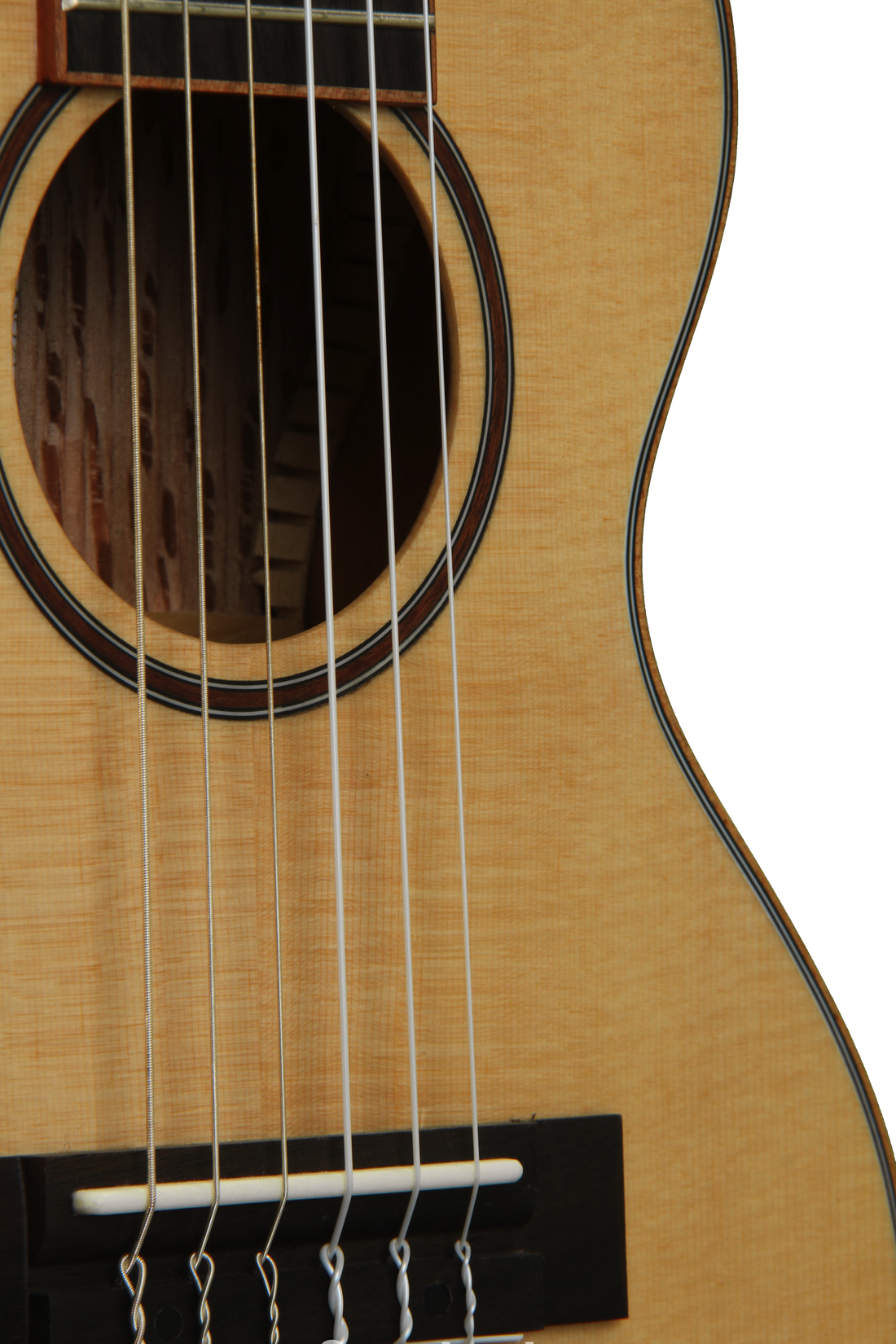 Kala KA-GL-KOA 6-string guitarlele with solid spruce top and koa back and sides.