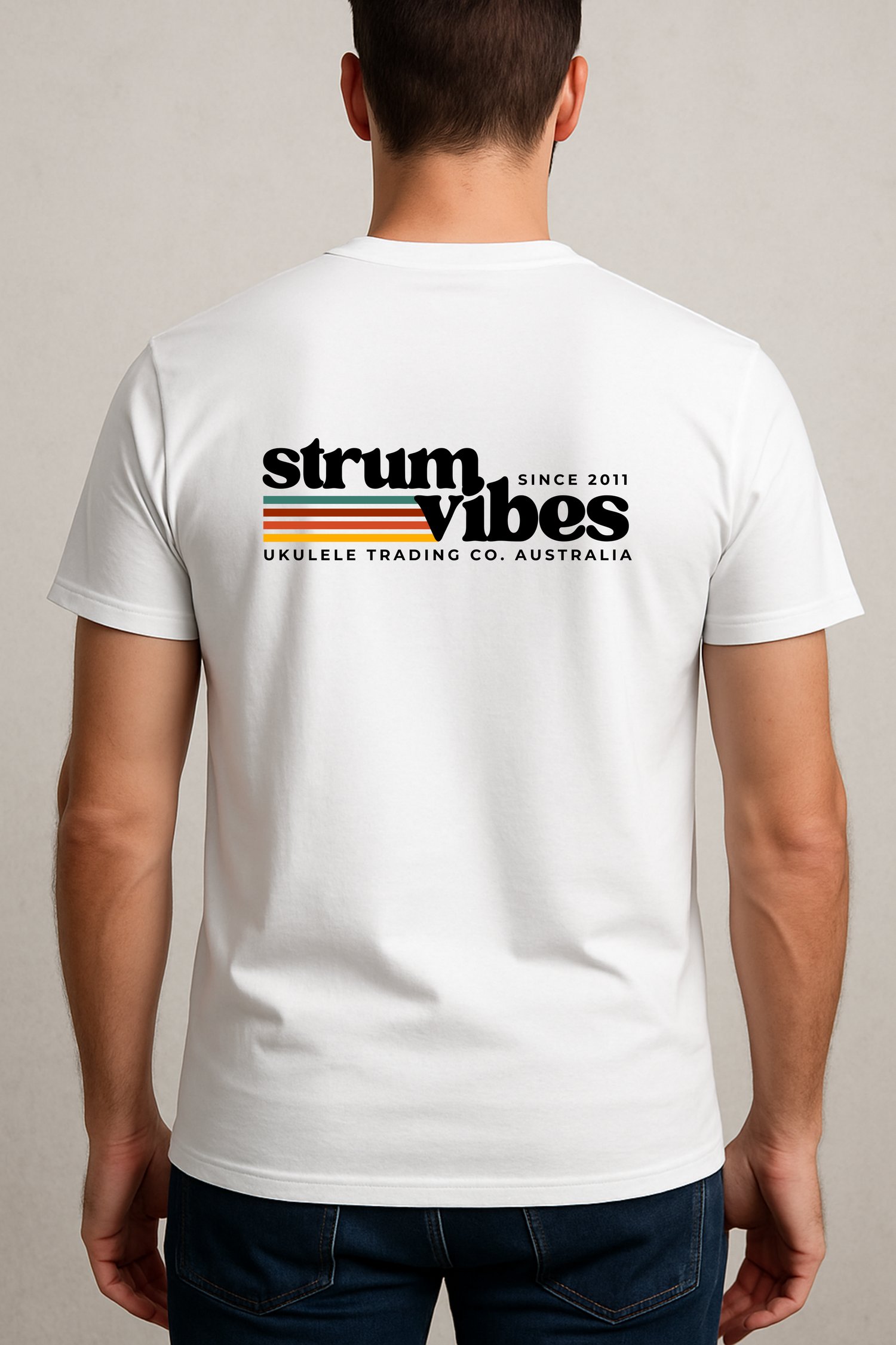Strum Vibes T-Shirt – Ukulele Trading Co. Australia Tee, Musician Gift, Ukulele Player Shirt, Festival Music Tee, Unisex Fit, Made to Order