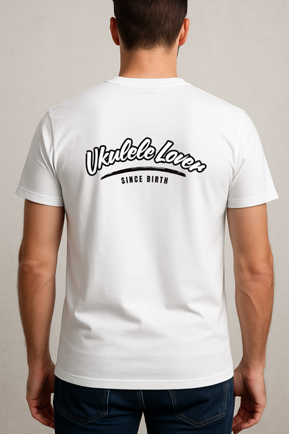 Ukulele Lover Since Birth T-Shirt – Gift for Ukulele Players &amp; Music Fans, Musician Tee, Unisex Fit, Made to Order, Music Teacher Gift