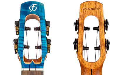 Flight Comet EQ-A Blue Tenor Electro-Acoustic Ukulele COMETTEQABLUE Solid Flamed Maple Top Mango Body Double C1U Pickup Australia