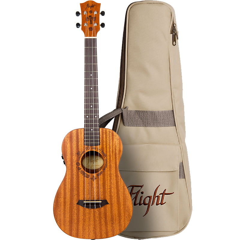 Flight Soundwave Baritone Ukulele with Soundwave Effects Pickup DUB38MAHSW