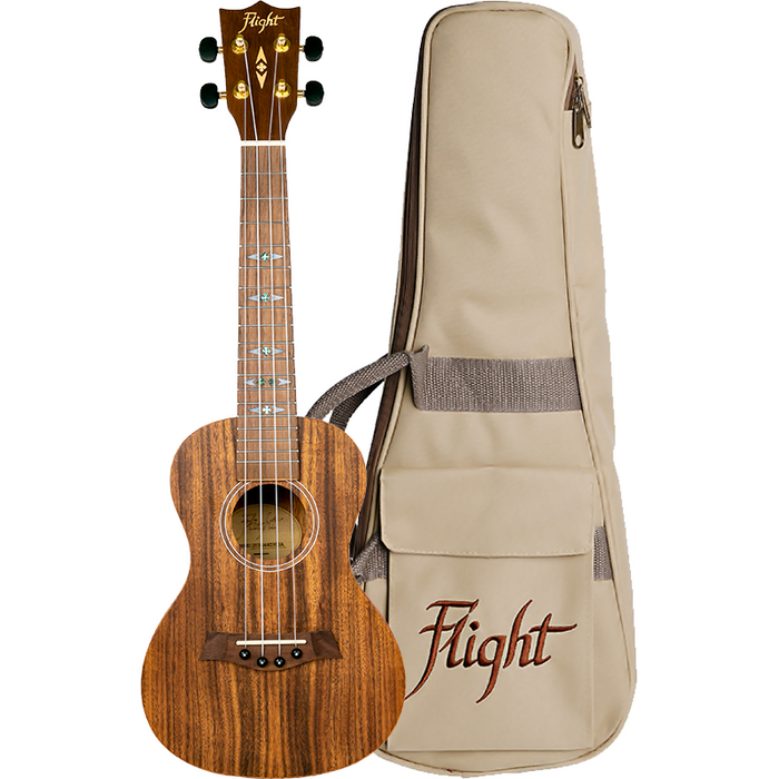 Flight DUC440 Acacia Concert Ukulele with Bag