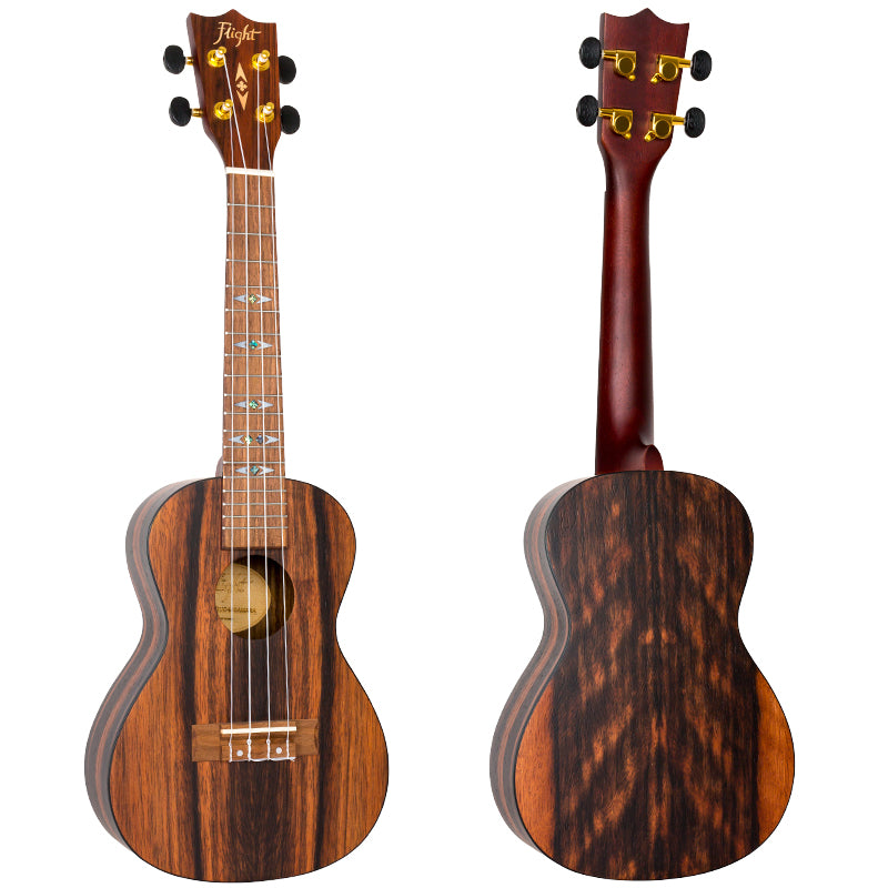 This is NOT your father’s ukulele! The DUC460 is a premium concert ukulele made from laminate amara wood, a species of evergreen tree that is native to the rainforests of South America.  Flight DUC460 Concert Ukulele Amara with Bag and Free Shipping
