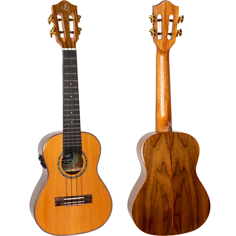 The Flight Diana Soundwave Concert Electro-Acoustic Ukulele combines the incredible Flight Diana Concert Ukulele with the Flight Soundwave Pickup System.