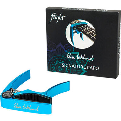 Flight FC-EE Elise Ecklund Signature Aluminium Ukulele Capo Turquoise Lightweight Trigger Design Australia