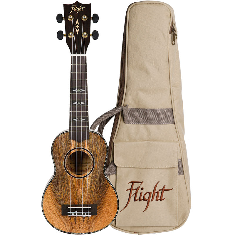 The Flight DUS450 is constructed by mesmerizing laminate mango.  Flight DUS450 Mango Soprano Ukulele with Bag and Free Shipping