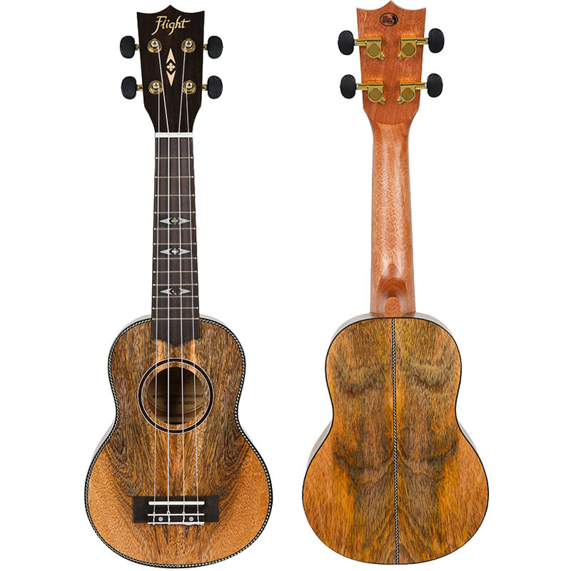 The Flight DUS450 is constructed by mesmerizing laminate mango.  Flight DUS450 Mango Soprano Ukulele with Bag and Free Shipping