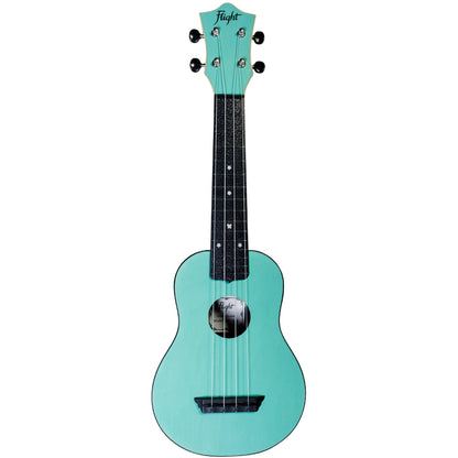 Flight TUS35 ABS Travel Soprano Ukulele Light Blue TUS35LB Durable ABS Body with Laminate Linden Top