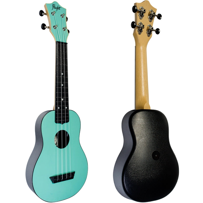 Flight TUS35 ABS Travel Soprano Ukulele Light Blue TUS35LB Durable ABS Body with Laminate Linden Top