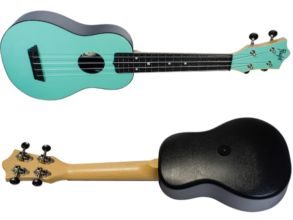 Flight TUS35 ABS Travel Soprano Ukulele Light Blue TUS35LB Durable ABS Body with Laminate Linden Top
