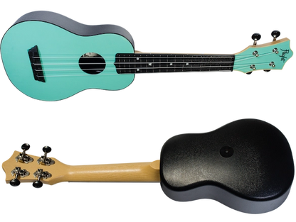 Flight TUS35 ABS Travel Soprano Ukulele Light Blue TUS35LB Durable ABS Body with Laminate Linden Top