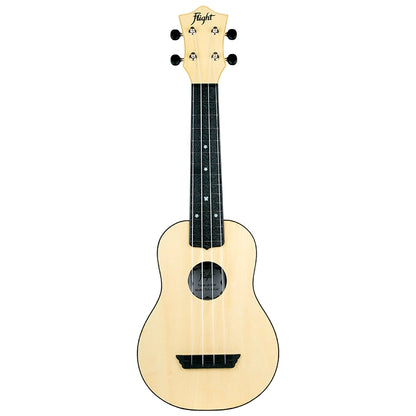 Flight TUS35NA Natural Travel Soprano Ukulele ABS Body with Linden Top Durable Weather-Resistant Travel Ukulele Australia