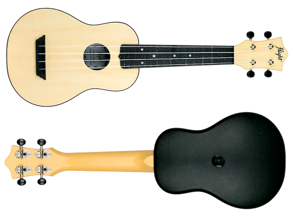 Flight TUS35NA Natural Travel Soprano Ukulele ABS Body with Linden Top Durable Weather-Resistant Travel Ukulele Australia