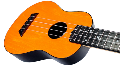 Flight TUS35OR ABS Travel Soprano Ukulele Orange Durable Plastic Body with Linden Top Travel Ukulele Australia