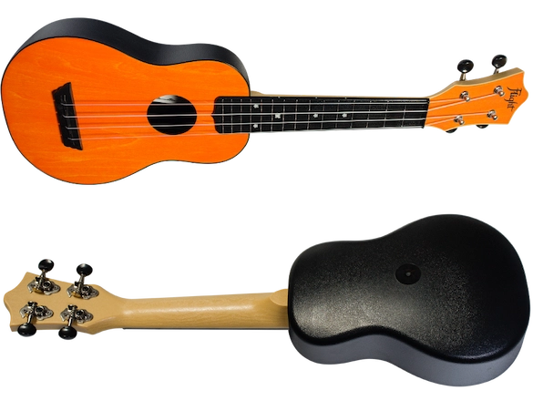 Flight TUS35OR ABS Travel Soprano Ukulele Orange Durable Plastic Body with Linden Top Travel Ukulele Australia