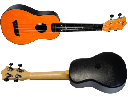 Flight TUS35OR ABS Travel Soprano Ukulele Orange Durable Plastic Body with Linden Top Travel Ukulele Australia