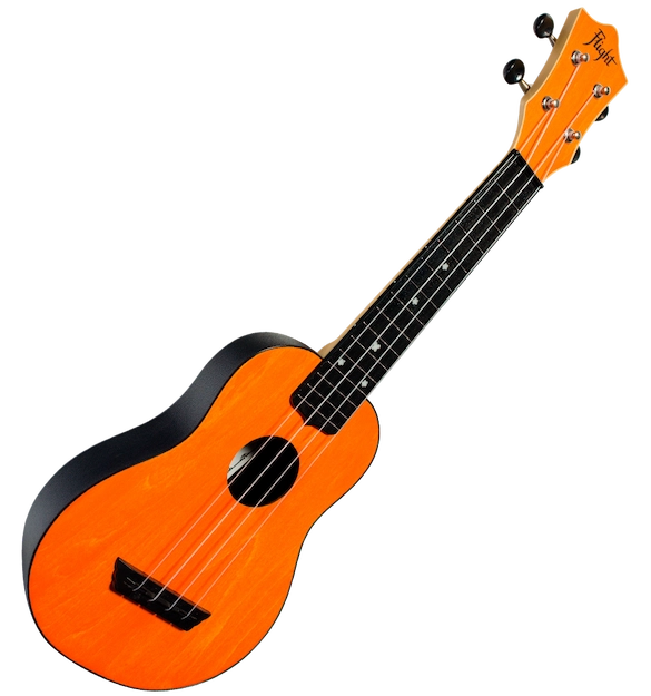 Flight TUS35OR ABS Travel Soprano Ukulele Orange Durable Plastic Body with Linden Top Travel Ukulele Australia