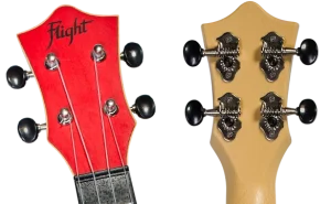 Flight TUS35 Red Soprano Travel Ukulele – Laminate Linden Top, ABS Body, Zero Fret, Aquila Strings &amp; Gig Bag