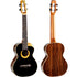 Front view of the Flight 4SB 4stringboy Signature Tenor Ukulele with gloss black top.