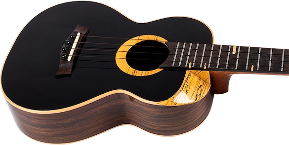  Flight 4SB 4stringboy Signature Tenor Ukulele with gloss black top. Sammy Turton Tenor Ukulele Signature series Ukulele Trading Co Australia