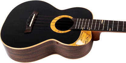  Flight 4SB 4stringboy Signature Tenor Ukulele with gloss black top. Sammy Turton Tenor Ukulele Signature series Ukulele Trading Co Australia
