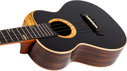  Flight 4SB 4stringboy Signature Tenor Ukulele with gloss black top. Sammy Turton Tenor Ukulele Signature series Ukulele Trading Co Australia