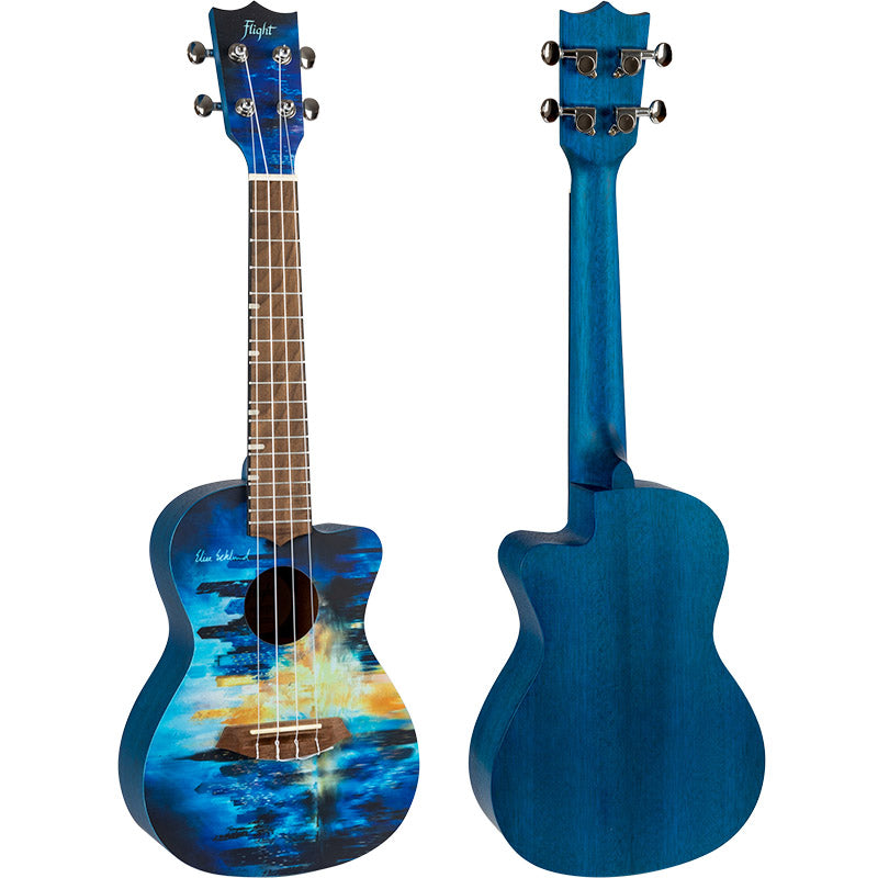 Flight AUC City Elise Ecklund Signature Concert Ukulele with gigbag