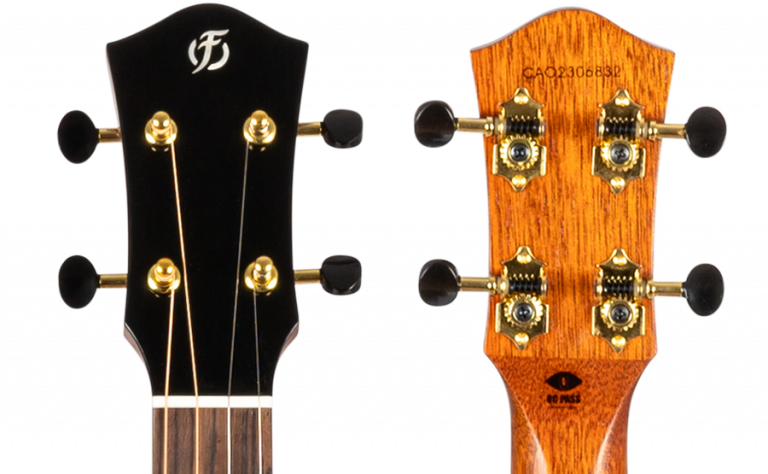Flight Maia Steel String Baritone Ukulele: Solid mango top, rosewood body, steel strings, scalloped cutaway, &amp; active pickup for rich, bright tone. Includes gigbag Ukulele Trading Co Australia