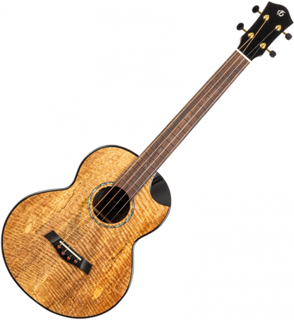 Flight Maia Steel String Baritone Ukulele: Solid mango top, rosewood body, steel strings, scalloped cutaway, &amp; active pickup for rich, bright tone. Includes gigbag Ukulele Trading Co Australia
