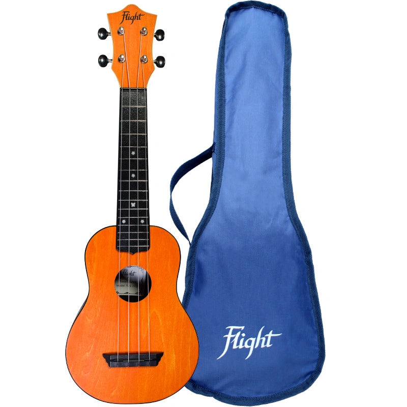 Flight TUS35OR ABS Travel Soprano Ukulele Orange Durable Plastic Body with Linden Top Travel Ukulele Australia