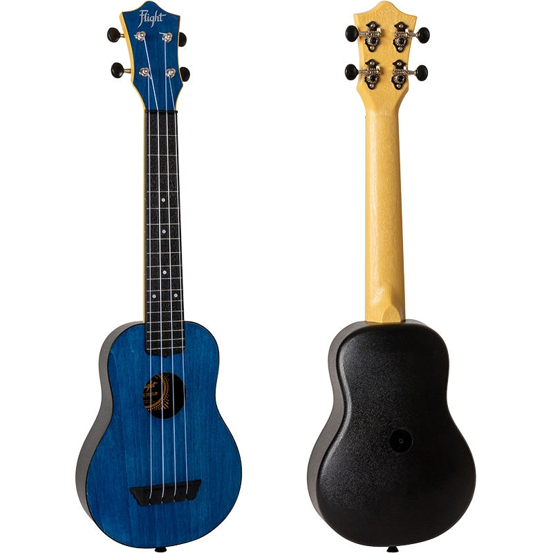 Flight TUS35 ABS Travel Soprano Ukulele Dark Blue TUS35DB Concert Scale Durable Travel Ukulele