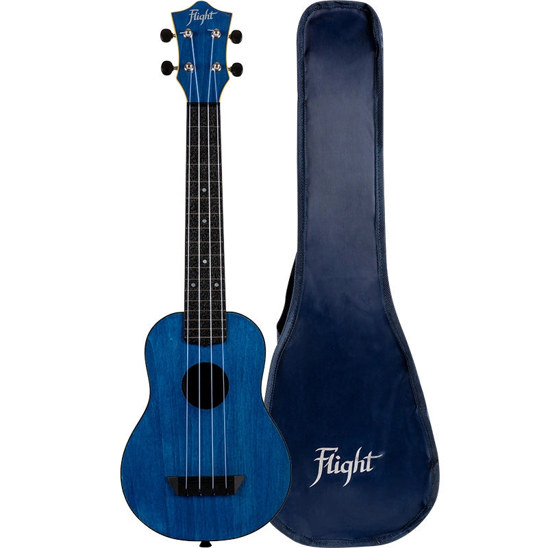 Flight TUS35 ABS Travel Soprano Ukulele Dark Blue TUS35DB Concert Scale Durable Travel Ukulele