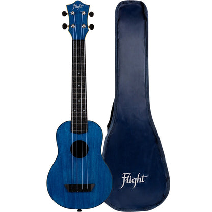 Flight TUS35 ABS Travel Soprano Ukulele Dark Blue TUS35DB Concert Scale Durable Travel Ukulele
