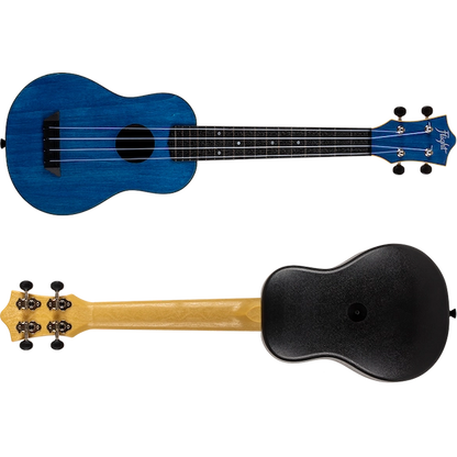 Flight TUS35 ABS Travel Soprano Ukulele Dark Blue TUS35DB Concert Scale Durable Travel Ukulele