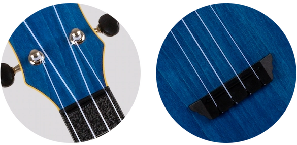 Flight TUS35 ABS Travel Soprano Ukulele Dark Blue TUS35DB Concert Scale Durable Travel Ukulele