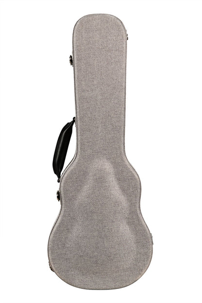 Gray Tweed Archtop Ukulele Hard Case
