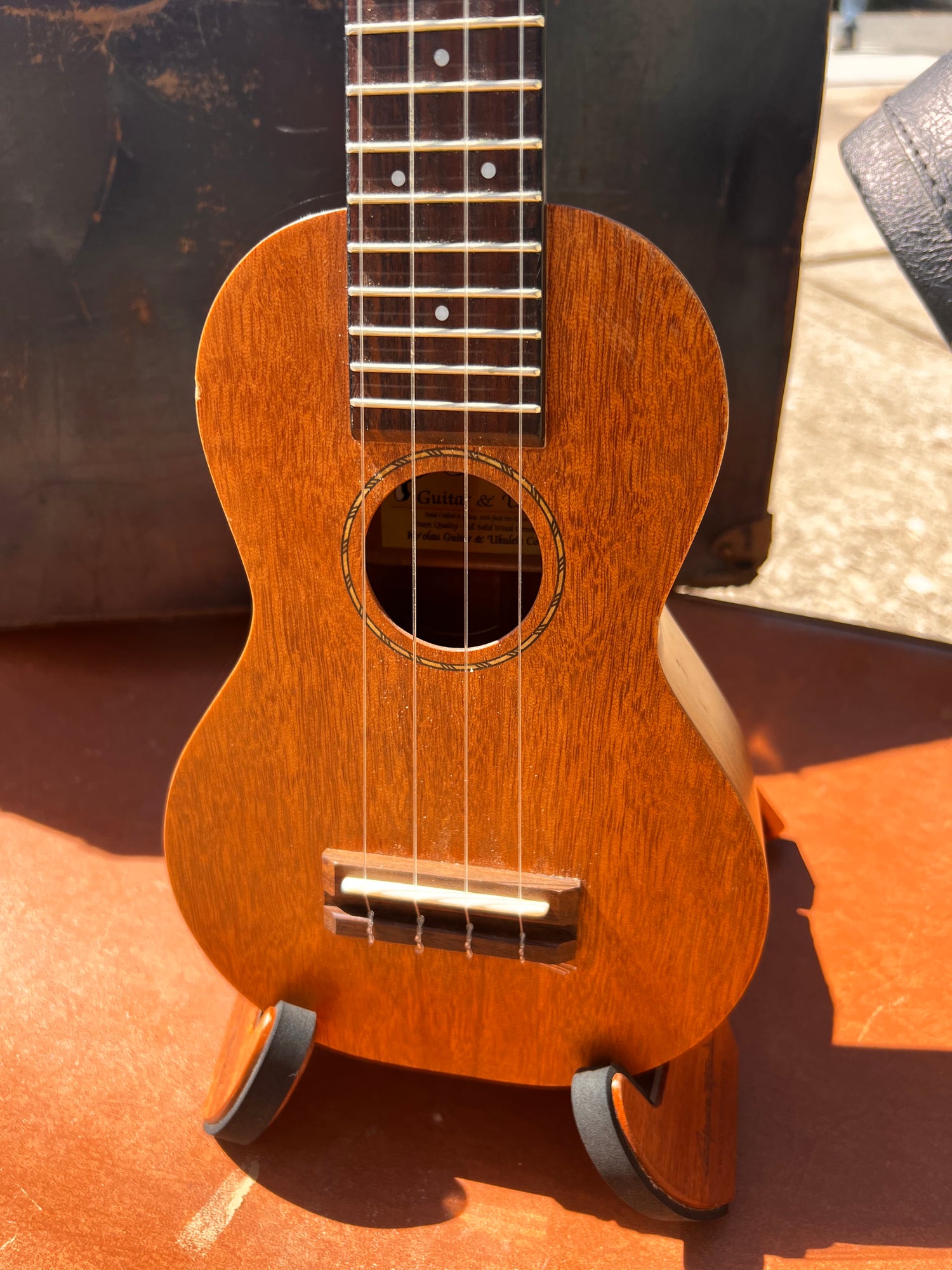 Secondhand Pono NSD Solid Mahogany Soprano Ukulele, Ebony Fingerboard &amp; Bridge, Gloss Finish Australia used item