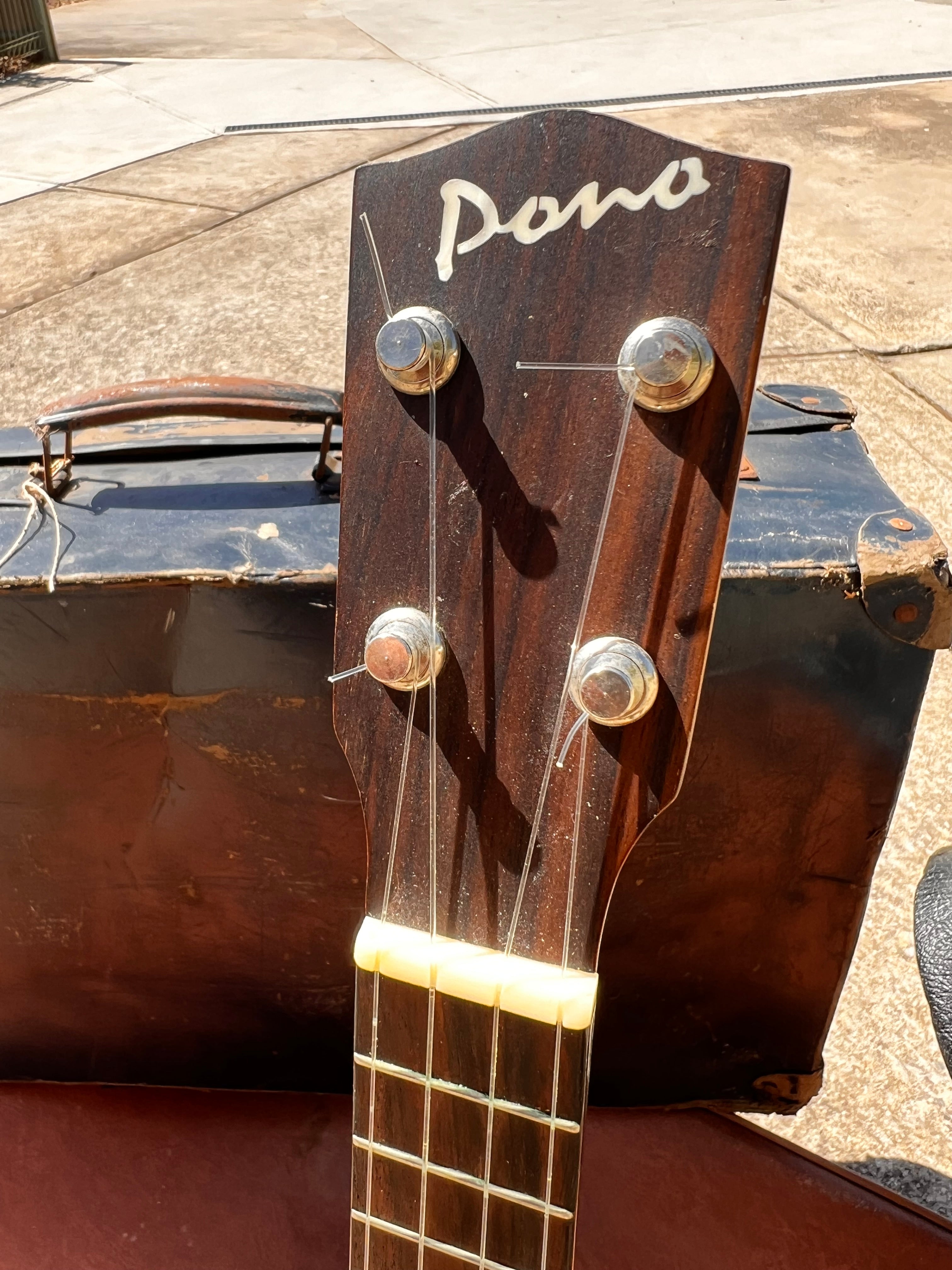 Secondhand Pono NSD Solid Mahogany Soprano Ukulele, Ebony Fingerboard &amp; Bridge, Gloss Finish Australia used item
