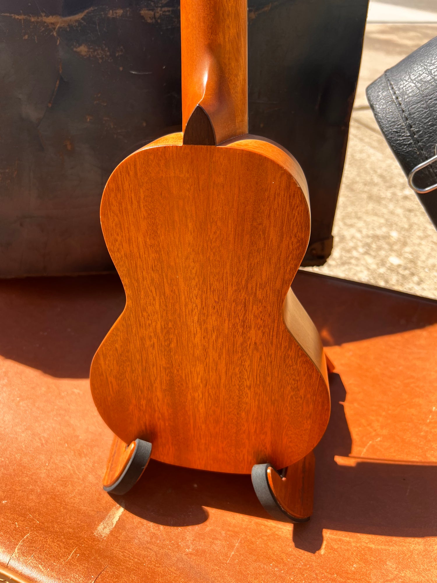 Secondhand Pono NSD Solid Mahogany Soprano Ukulele, Ebony Fingerboard &amp; Bridge, Gloss Finish Australia used item