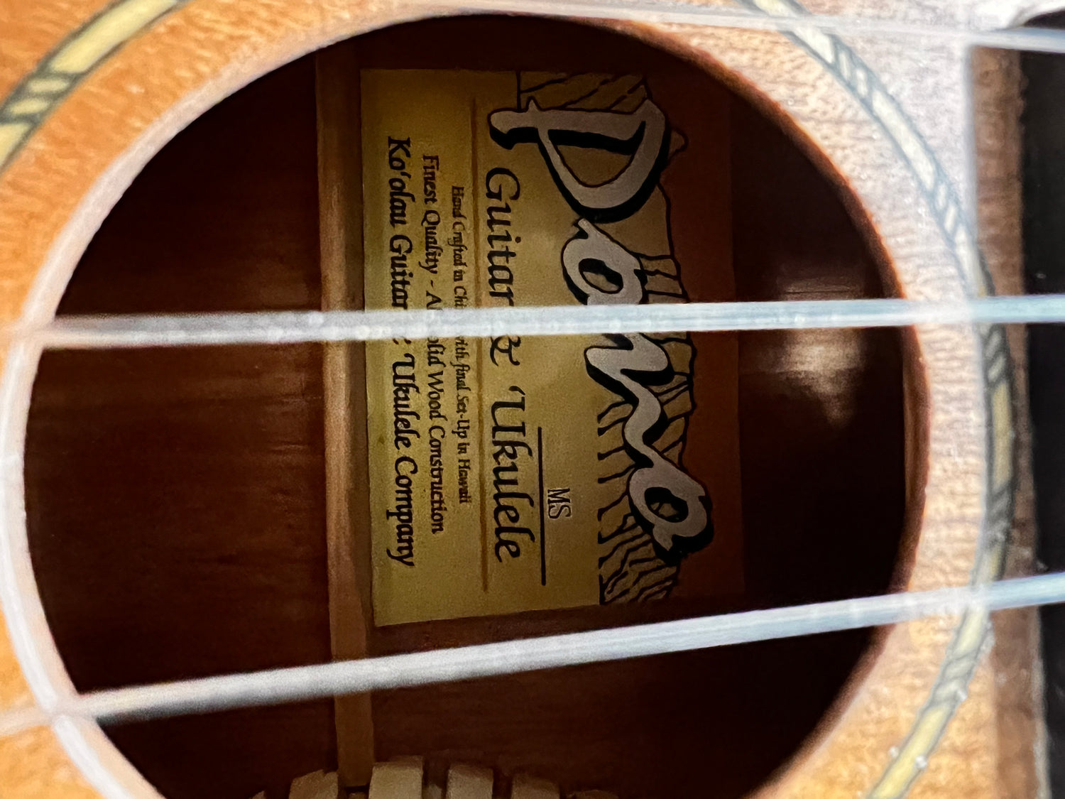 Secondhand Pono NSD Solid Mahogany Soprano Ukulele, Ebony Fingerboard &amp; Bridge, Gloss Finish Australia used item