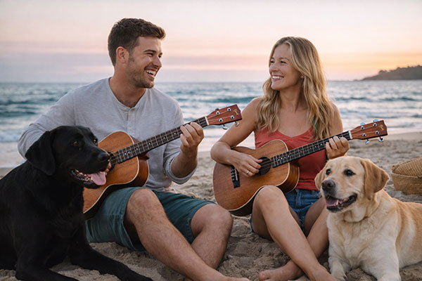 Kala KA-BE baritone acoustic electric with pickup ukulele mahogany satin finish Ukulele Trading Co Australia