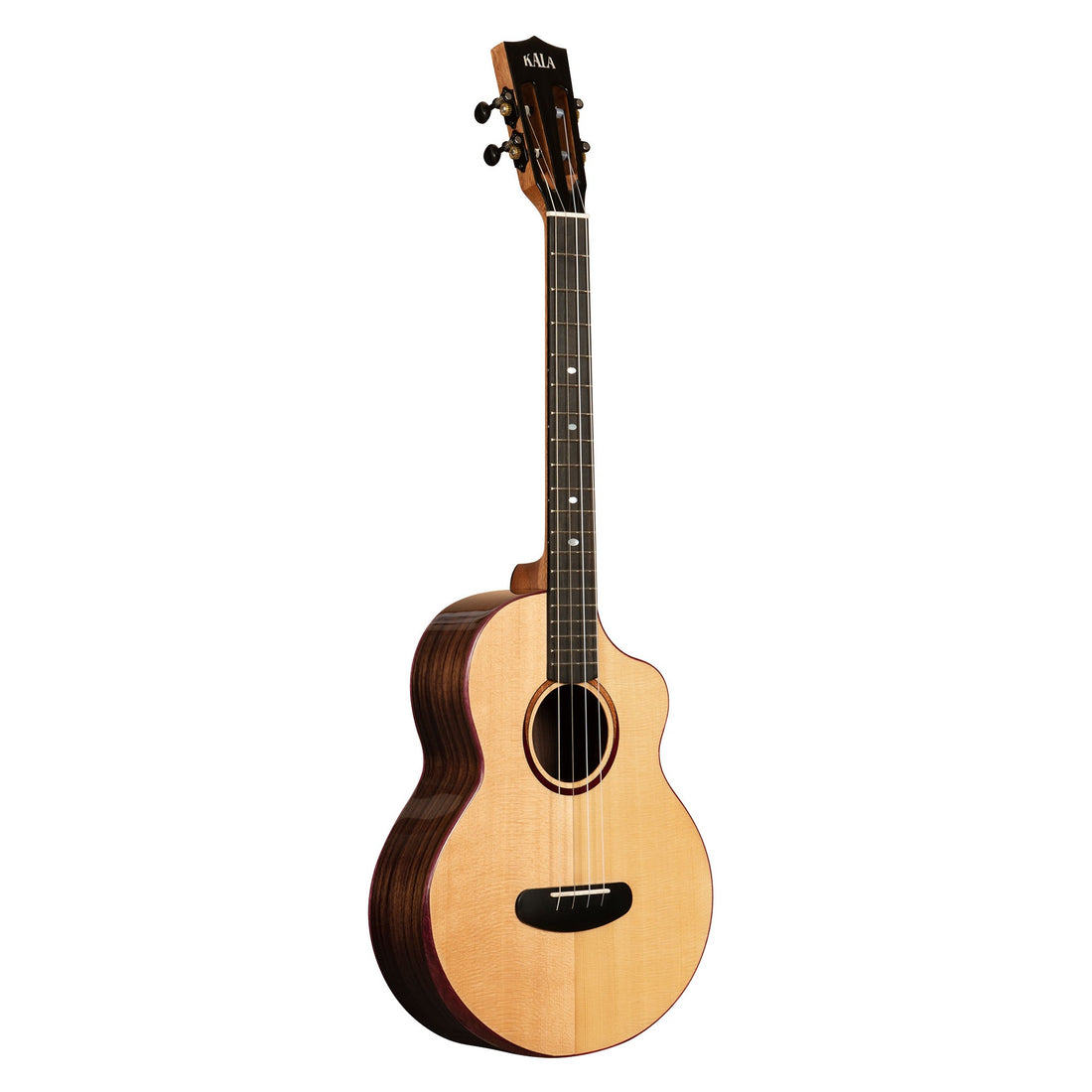 KA-CT-SSRW-BG-C Kala Contour All Solid Spruce Rosewood Baritone Cutaway Ukulele