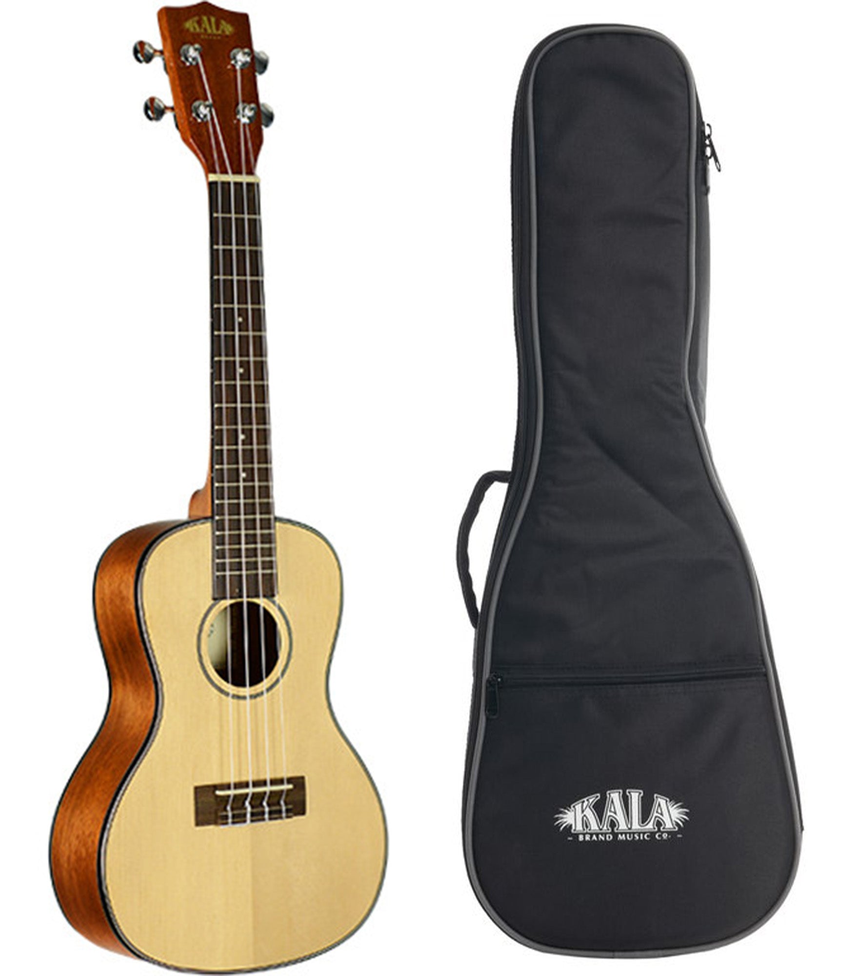 Kala KA-SCG Concert Solid Spruce Top and Mahogany Back and Sides Gloss Finish w/Gigbag