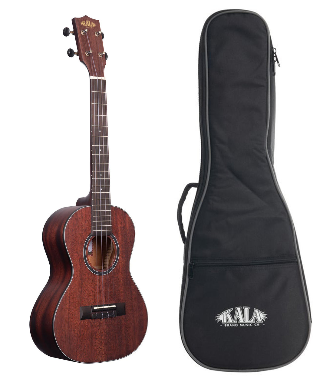KA-SMH-T All Solid Satin Mahogany Tenor Ukulele w/Gigbag