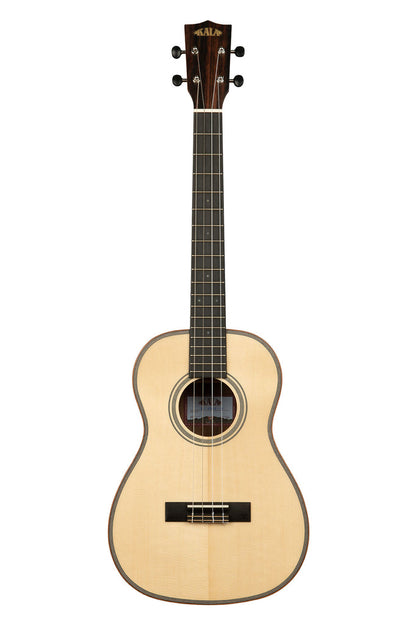 Kala Solid Spruce Top Striped Ebony Baritone Ukulele KA-SSEBY-B Satin Finish Graph Tech NuBone Nut &amp; Saddle Aquila Super Nylgut Strings