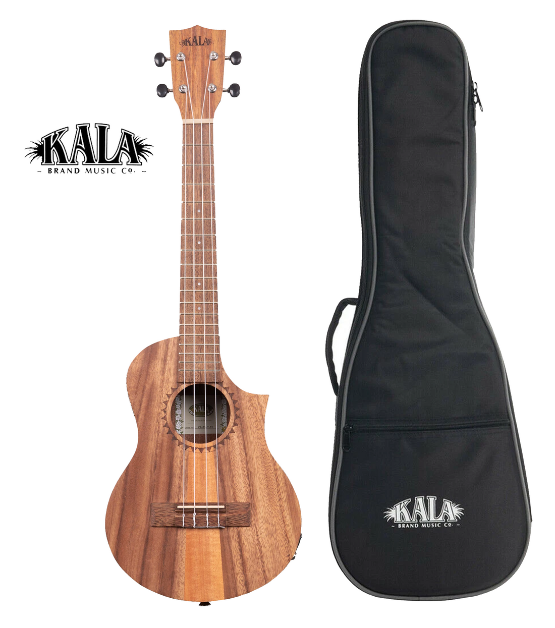 Kala KA-TK-T-CE TEAK TRI-TOP TENOR UKULELE W/ CUTAWAY & EQ BONUS Kala Gigbag $47.95 Ukulele Trading co Australia