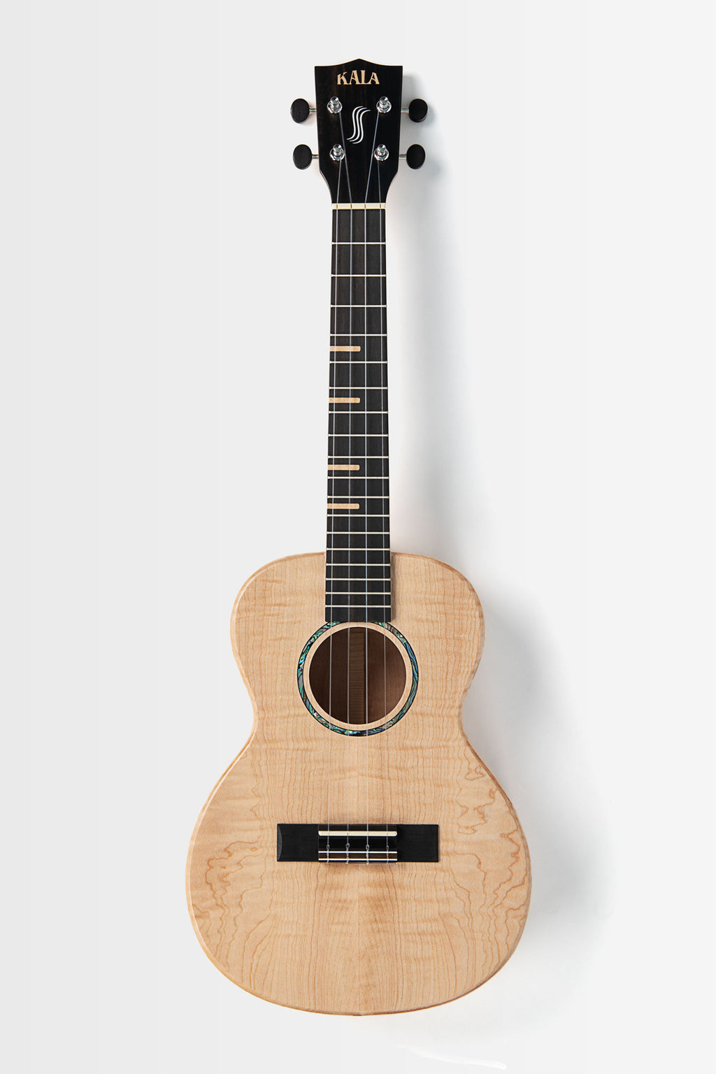 KA-WF-AFM-T All Solid Flame Maple Waterfall Tenor Ukulele