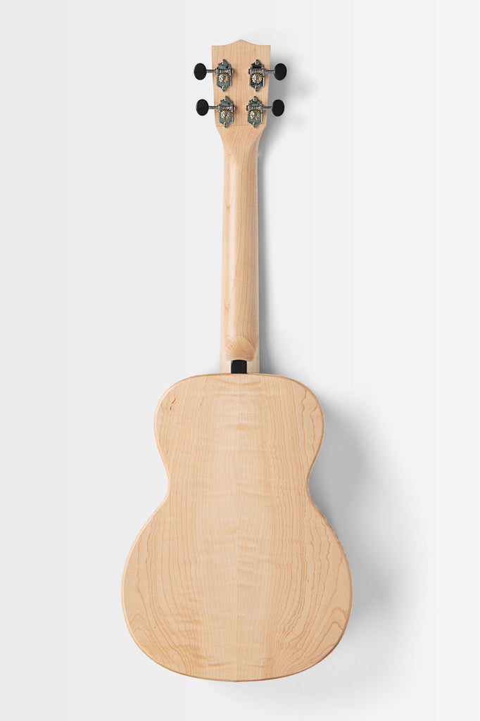 KA-WF-AFM-T All Solid Flame Maple Waterfall Tenor Ukulele